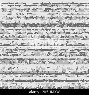 Textrure di macchie irregolari disposte su linee orizzontali irregolari. Motivo astratto non senza giunture in colori grigi. Elementi di design decorazione di sfondo. S Illustrazione Vettoriale