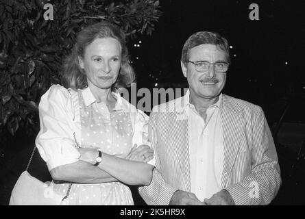 Bonnie Bartlett e William Daniels a spago's in 1983 Credit: Ralph Dominguez/MediaPunch Foto Stock