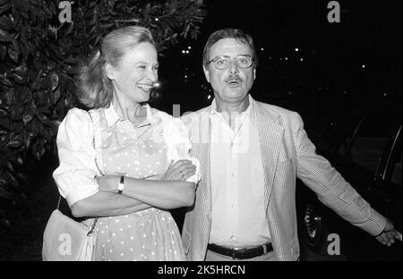 Bonnie Bartlett e William Daniels a spago's in 1983 Credit: Ralph Dominguez/MediaPunch Foto Stock