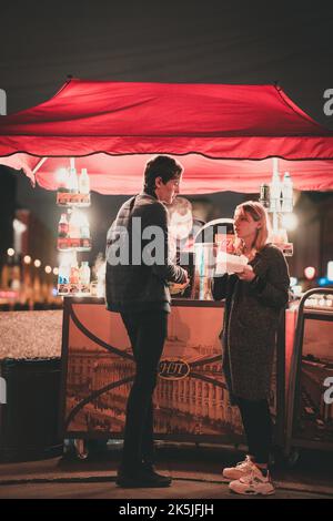 Street food a San Pietroburgo, Russia Foto Stock