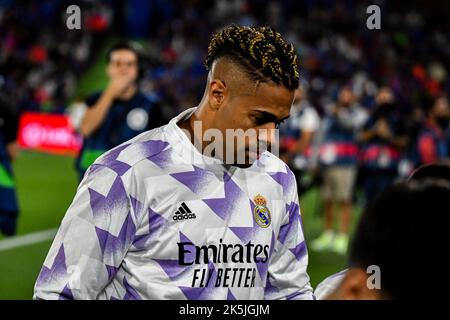 8 ottobre 2022: GETAFE, SPAGNA - 8 OTTOBRE: Mariano del Real Madrid CF durante la partita tra Getafe CF e Real Madrid CF di la Liga Santander il 8 ottobre 2022 al Coliseum Alfonso Pérez di Getafe, Spagna. (Credit Image: © Samuel CarreÃ±o/PX Imagens via ZUMA Press Wire) Foto Stock