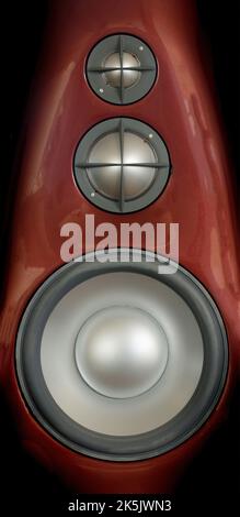 Altoparlante Hi-Fi Dome gamma media e tweeter Foto Stock