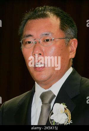 3 novembre 2008-Seoul, Corea del Sud-Chung EUI-Sun del presidente del gruppo di motori Hyundai. Foto Stock