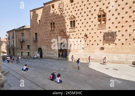 La Casa de las Conchas, Salamanca, Spagna, Europa. Foto Stock