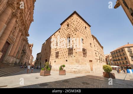 La casa de las Conchas, Città di Salamanca, Provincia di Salamanca, Spagna, Europa. Foto Stock