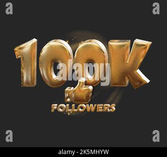 banner festeggiamenti per 40k follower da utilizzare sui social media Foto Stock