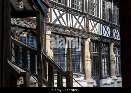 Aitre Saint Maclou, Rouen, Francia Foto Stock