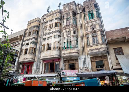 Edificio Art Deco a Peshawar, Provincia di Khyber Pakhtunkhwa, Pakistan Foto Stock