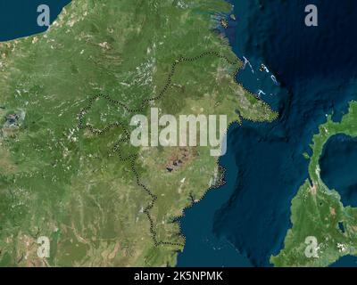 Kalimantan Timur, provincia dell'Indonesia. Mappa satellitare ad alta risoluzione Foto Stock