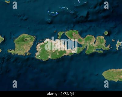 Nusa Tenggara Barat, provincia dell'Indonesia. Mappa satellitare ad alta risoluzione Foto Stock