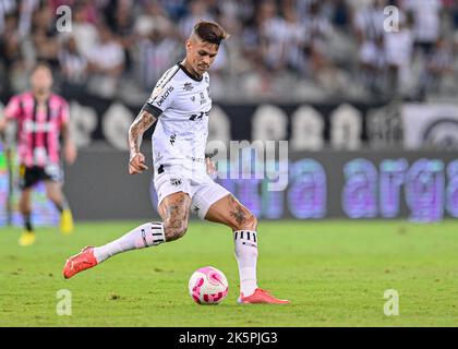 Belo Horizonte, Brasile. 09th Ott 2022. Richard do Ceara, durante la partita tra Atletico Mineiro e Ceara, per il 31st° round del Campeonato Brasileiro Serie A 2022, a Estadio do Mineirao, questa domenica 09. €30761 (Gledston Tavares/SPP) Credit: SPP Sport Press Photo. /Alamy Live News Foto Stock