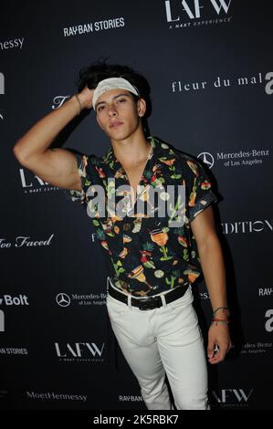 Fleur du Mal 10° anniversario al Sunset Edition di Los Angeles, foto di Nadja Sayej al LAFW, Los Angeles Fashion Week 2022 Foto Stock