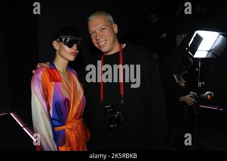 Fleur du Mal 10° anniversario al Sunset Edition di Los Angeles, foto di Nadja Sayej al LAFW, Los Angeles Fashion Week 2022 Foto Stock