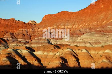 Gamma a righe - Old Paria Movie Set, Utah Foto Stock