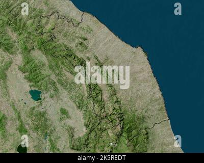 Marche, regione d'Italia. Mappa satellitare ad alta risoluzione Foto Stock