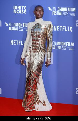 Jodie Turner-Smith partecipa alla prima "White Noise" nel Regno Unito al Royal Festival Hall di Londra, Inghilterra. Foto Stock