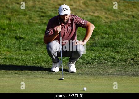 Jon Rahm di Spagna durante l'Acciona Open Espana 2022 il 9 ottobre 2022 al Club de campo de Madrid di Madrid, Spagna - Foto: Oscar J Barroso/DPPI/LiveMedia Foto Stock