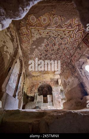 Chiesa di Aziz Stephanos im Keslik Monastero, Cappadocia, Anatolia, Turchia Foto Stock