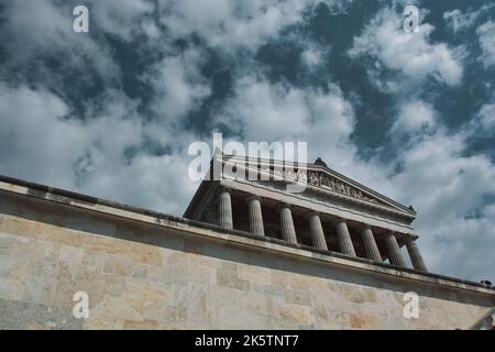 Memorial Walhalla a Donaustauf nel distretto bavarese di Ratisbona Foto Stock