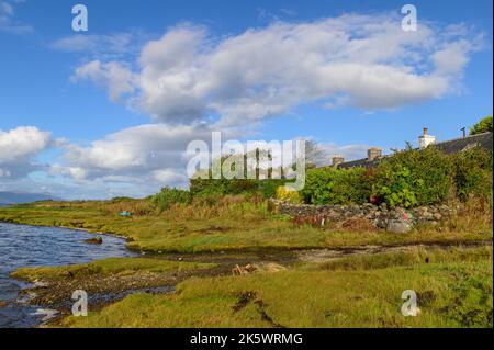 Pittoresco Port Ramsay sull'isola di Lismore, Argyll e Bute, Scozia Foto Stock