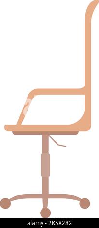 Oggetto vettoriale semi piatto a colori per sedia da ufficio Illustrazione Vettoriale