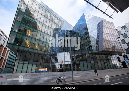 meta facebook sede emea 4-5 grand canal square dublino repubblica d'irlanda Foto Stock