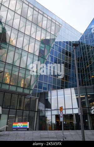 meta facebook sede emea 4-5 grand canal square dublino repubblica d'irlanda Foto Stock