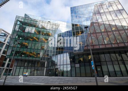 meta facebook sede emea 4-5 grand canal square dublino repubblica d'irlanda Foto Stock