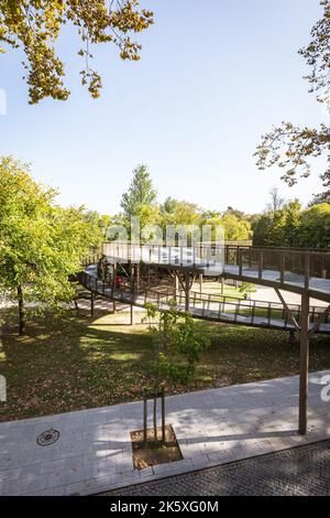 Parco cittadino di Aveiro, durante una giornata di sole Foto Stock
