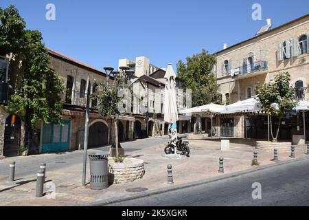 Strade vuote di Gerusalemme durante Rosh Hashanah 2022 Foto Stock
