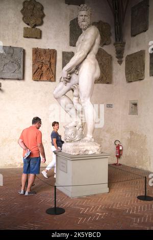 Oceano by Giambologna nel Museo del Bargello di Firenze Foto Stock