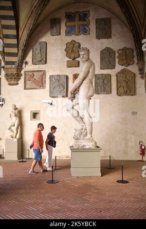 Oceano by Giambologna nel Museo del Bargello di Firenze Foto Stock