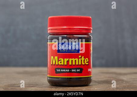 Vasetto di marmite provenienti dalla Nuova Zelanda Foto Stock