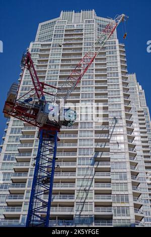 Costruzione in corso a Yonge ed Eglinton, Toronto, ON, Canada Foto Stock