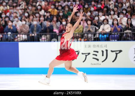 Saitama, Giappone. 8th Ott 2022. Kaori Sakamoto Figure Skating : Giappone Open 2022 alla Saitama Super Arena di Saitama, Giappone . Credit: Naoki Nishimura/AFLO SPORT/Alamy Live News Foto Stock