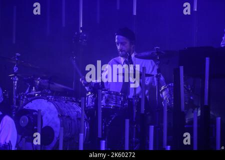 Bergamo, Italia. 10th Ott 2022. Negramaro, Danilo Tasco durante Negramaro, Concerto musicale a Bergamo, 10 2022 ottobre Credit: Agenzia indipendente per le foto/Alamy Live News Foto Stock