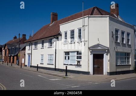 Un'ex banca all'angolo di Market Place in Hadleigh Suffolk Inghilterra Foto Stock