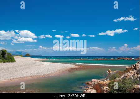 Lispedda o su Mari Dividiu, Marina di Cardedu, Sardegna, Italia, Europa Foto Stock