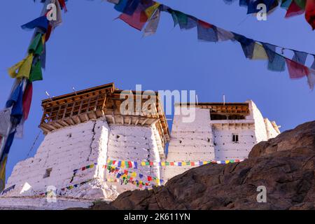 Namgyal Tsemo Gompa, Leh, Ladakh, Kashmir India Foto Stock