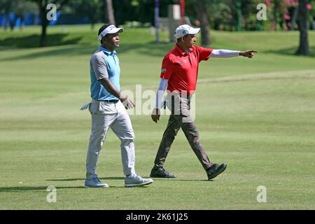 Il golfista dell'asso del Bangladesh Siddikur Rahman vince il titolo di torneo professionale di golf di Paragon 7th al Kurmitola Golf Club, Dhaka, Bangladesh. Foto Stock