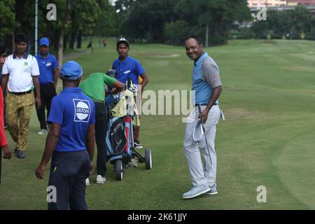 Il golfista dell'asso del Bangladesh Siddikur Rahman vince il titolo di torneo professionale di golf di Paragon 7th al Kurmitola Golf Club, Dhaka, Bangladesh. Foto Stock