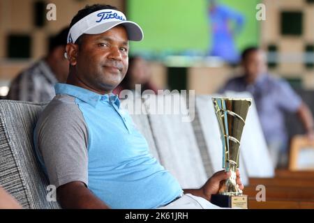 Il golfista dell'asso del Bangladesh Siddikur Rahman vince il titolo di torneo professionale di golf di Paragon 7th al Kurmitola Golf Club, Dhaka, Bangladesh. Foto Stock