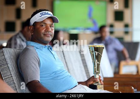 Il golfista dell'asso del Bangladesh Siddikur Rahman vince il titolo di torneo professionale di golf di Paragon 7th al Kurmitola Golf Club, Dhaka, Bangladesh. Foto Stock