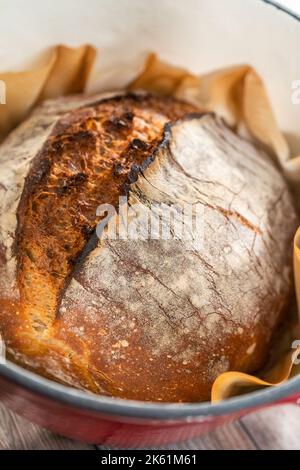 Pane di segale a pasta di farina Foto Stock