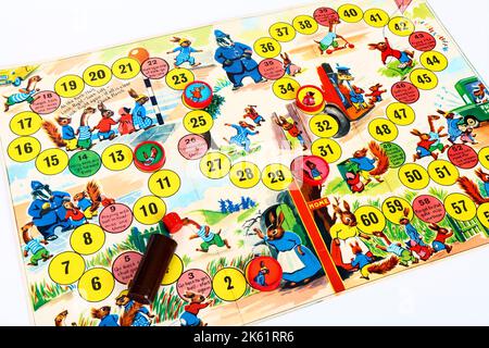 Vintage nostalgico il gioco Tufty di Spears Games Foto Stock