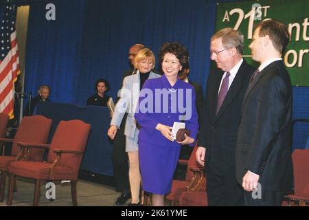 Ufficio del Segretario - cerimonia di benvenuto del Segretario Elaine Chao Foto Stock