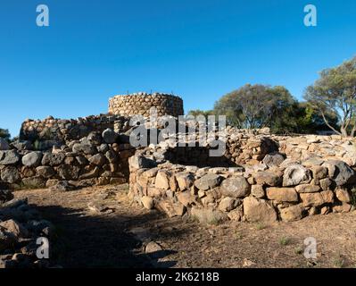 Il Nuraghe la Prisgiona, Arzachena, Sardegna, Italia. Foto Stock