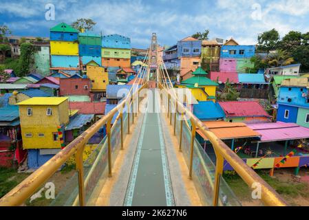 Kampung Warna-Warni Jodipan, il colorato villaggio di Malang Foto Stock