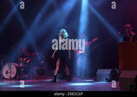 Irene grandi durante il live 'Io in blues' del 10 ottobre 2022 al Teatro Olimpico di Roma Foto Stock