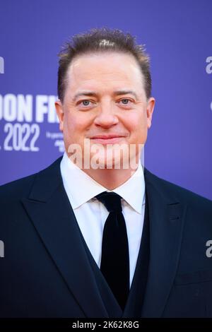 Londra, Regno Unito. 11 ottobre 2022. Brendan Fraser partecipa alla prima edizione britannica della balena durante il BFI London Film Festival 2022, al Royal Festival Hall, Southbank Centre, Londra. Data immagine: Martedì 11 ottobre 2022. Il credito fotografico dovrebbe essere: Matt Crossick/Empics/Alamy Live News Foto Stock